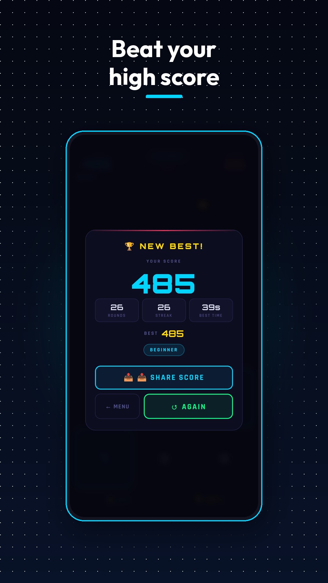 TenSum daily challenge screen